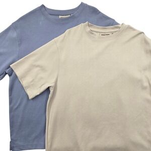 Lot of 2 AMONGST OTHERS Drop Shoulder Boxy Fit T-Shirt Mens Medium